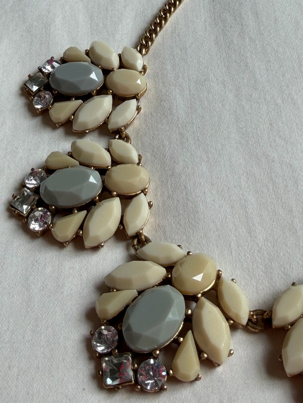 J. Crew Factory Matte Stone & Crystal Statement Necklace - Picture 5 of 10